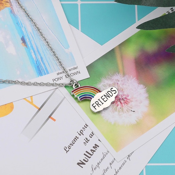 Best Friends Silver Rainbow 🌈 BF Necklaces. - Picture 5 of 7